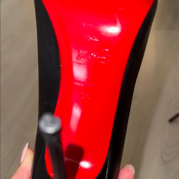 Christian Louboutin Black Leather Heels - Picture 10 of 14